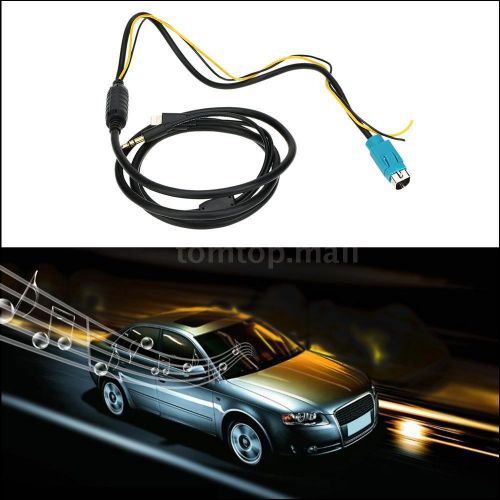 Car 3.5mm aux in audio cable alpine kce-236b charge interface for iphone e8c8