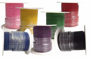 12 gauge primary wire : copper stranded : 7-100 foot rolls : choose your colors!