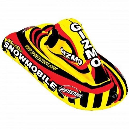 Sportstuff gizmo snowmobile sled 42 inch x 21 inch black/red/yellow (30-1202)