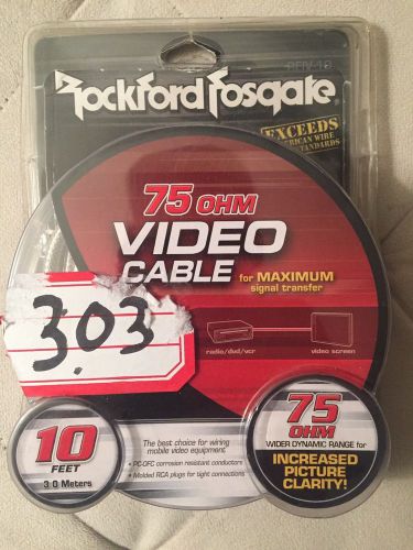 Rockford fosgate rfiv-10 10 feet 75 ohm video cable