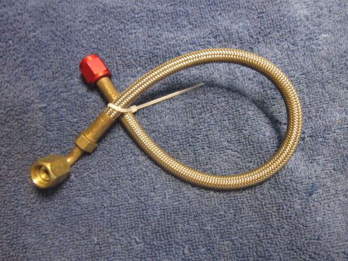 Nos 14 inch -4 an nitrous / fuel braided steel solenoid hose, nice