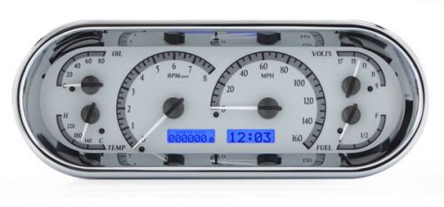 Dakota digital universal recessed oval vhx analog gauges dash system vhx-1018