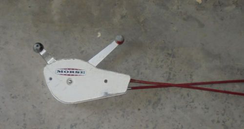 Morse boat throttle control with cables