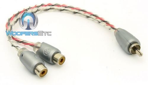 Memphis etpyf 1-male 2-female y-rca wire cable splitter for amplifier crossover