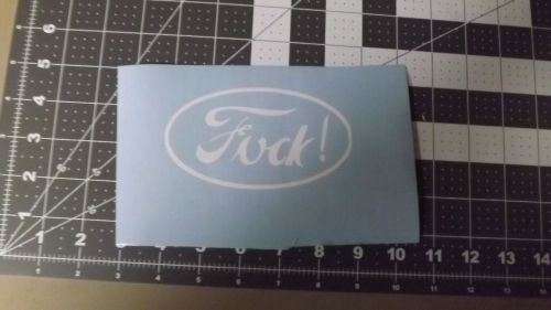 F*** ford emblem vinyl decal for cars and trucks