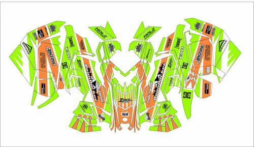 Polaris axys  kit sks decal graphics 800 600 pro rmk 155 163 green orange