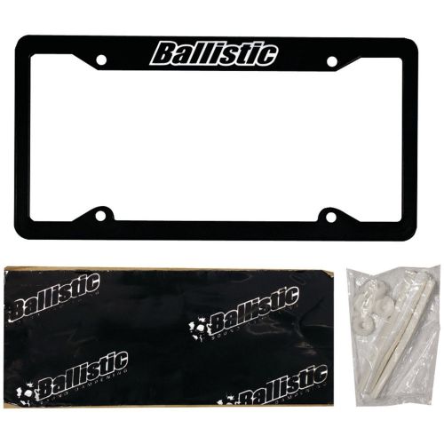 Ballistic by metra sslicb license plate kit 4&#034; x 11&#034; with frame sound dampening