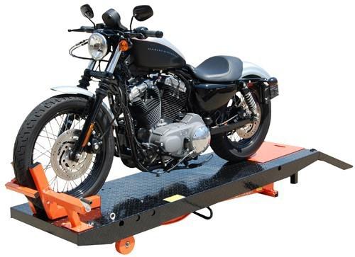Titan 1000d motorcycle lift 1,000 lb air powered with vise