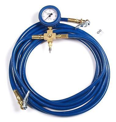 Tire pressure equalizer 0 to 30 psi gauge adds/subtracts air simultaneously