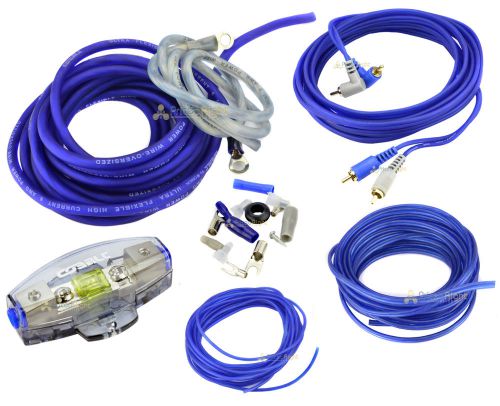 True 8 gauge amp kit amplifier install wiring complete 8 ga installation cables