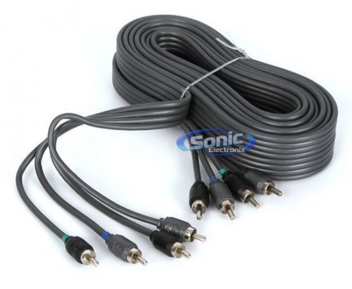 New tspec v8rca174 17 ft. v8 series ofc 4-channel rca audio interconnect cable