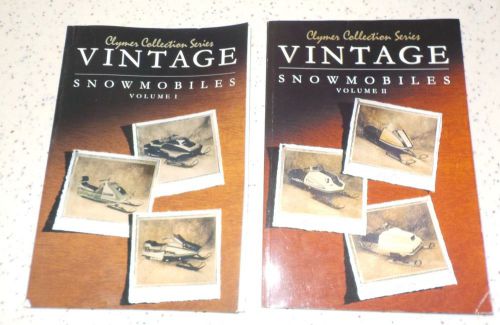 Vintage snowmobiles repair shop manuals vol 1 &amp; 2 clymer series