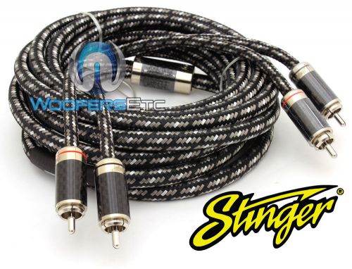 Stinger si9212 pro 2-channel 12 ft male pure silver rca 9000 interconnect cable
