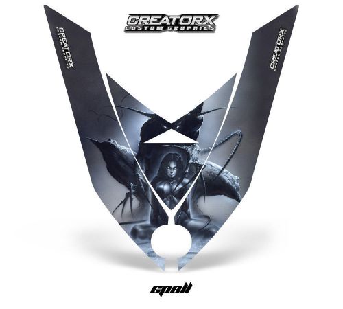Ski-doo rev xp snowmobile hood creatorx graphics kit decal spell