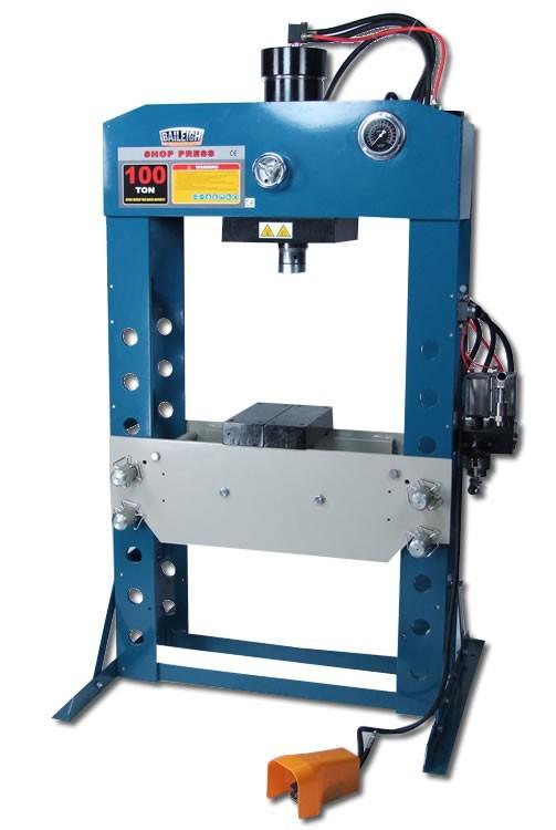 Baileigh industrial hsp-100a 100 ton air/hydraulic shop press