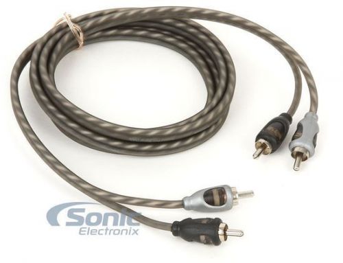 New rockford fosgate rfi 6 ft 2-chan twisted rca audio interconnect signal cable