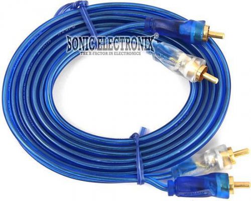 New! hitron rca6 blue 6 ft. 2-channel rca audio interconnect signal cable