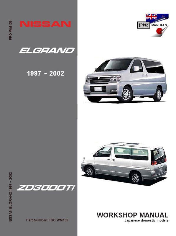 Nissan elgrand e50 owners manual pdf