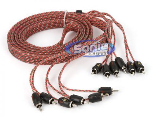 Stinger si4612 12 ft. of 6-channel 4000 series rca interconnect cables
