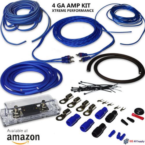 4 gauge amp kit amplifier install wiring complete 4 ga installation cables 3000w