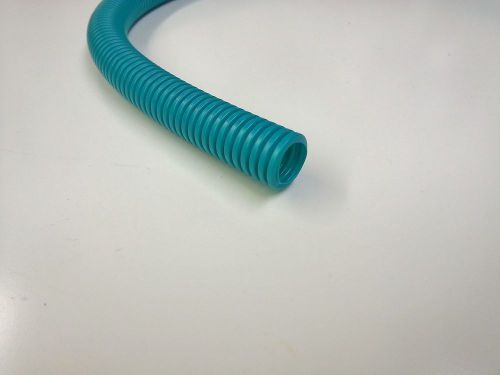 Hotwires split loom colored wire covering teal green for auto &amp;  rod 5/8&#034; x15&#039;