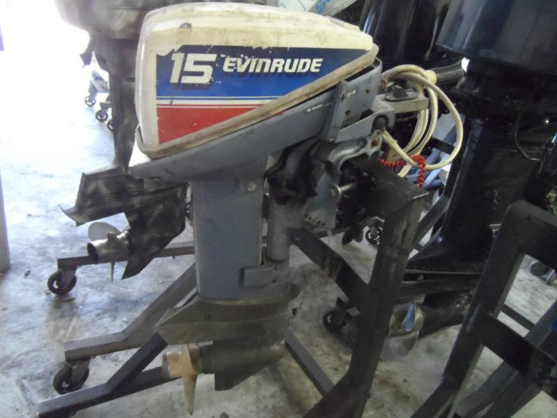 Sell 80's 15HP 15 HP EVINRUDE JOHNSON OUTBOARD MOTOR motorcycle in West