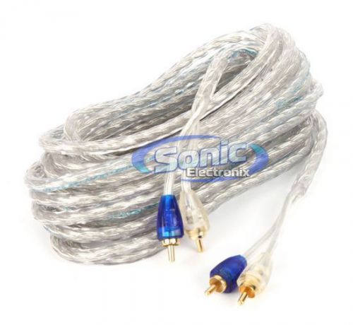 Scosche erca25 25 ft. 2-channel twisted hex rca interconnect audio signal cable