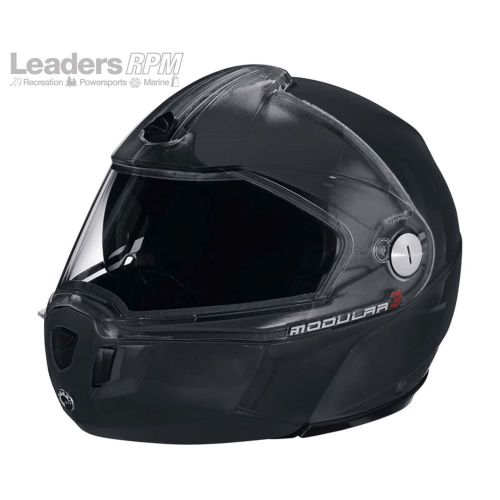 Ski-doo new oem modular 3 helmet black no anti-fog dual lens xl 4479631290