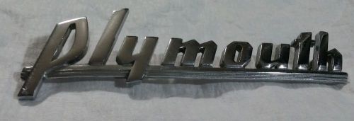 1939/1940 plymouth p8/p9/p10 grille nameplate emblem