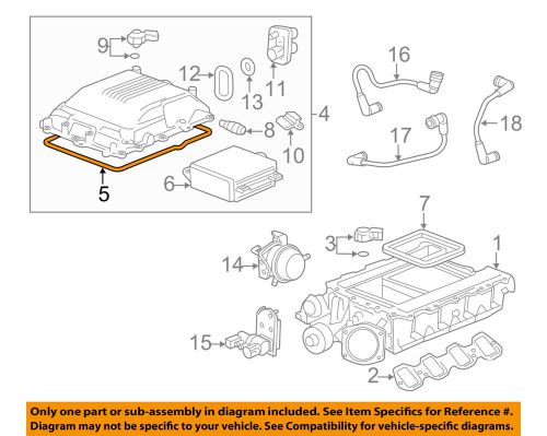 Gm oem supercharger-cover assembly gasket 12613457
