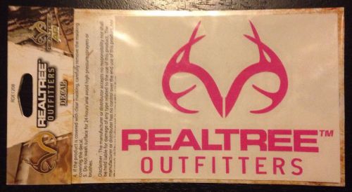 Realtree outfitters decal pink new rde1208 5&#034;x4&#034; sticker authentic