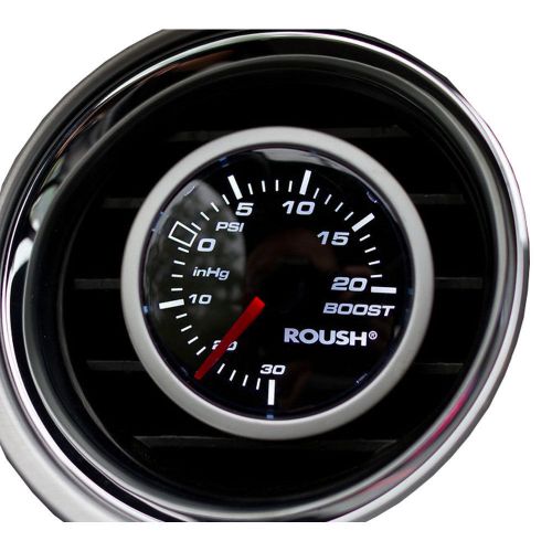 Roush mustang vacuum/boost gauge 2-1/16&#034; mechanical led