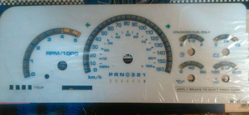 Apc white face gauges 95 chevy c/k truck or gmc (kilometers)