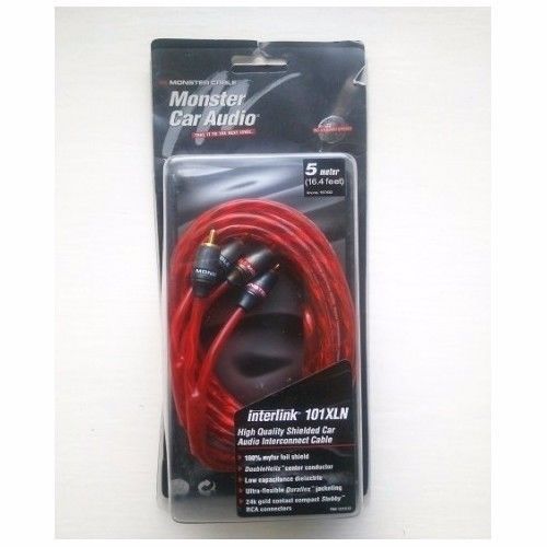 Audio interconnect cable hq monster car shielded interlink 101xln  5m 16.4 feet
