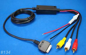 Usa seller. 5-volt rca ipod iphone audio video charging input cable. getwiredusa