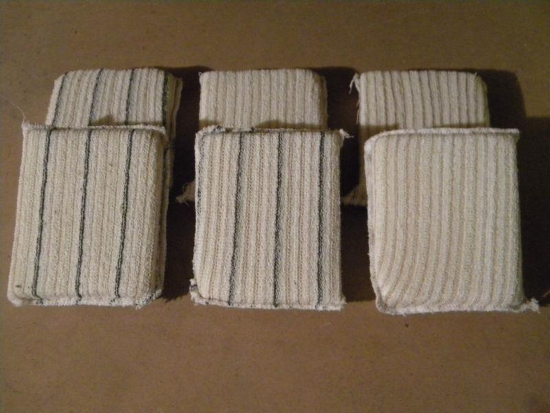 Cotton/polyester knit wax applicator -- 6 pack