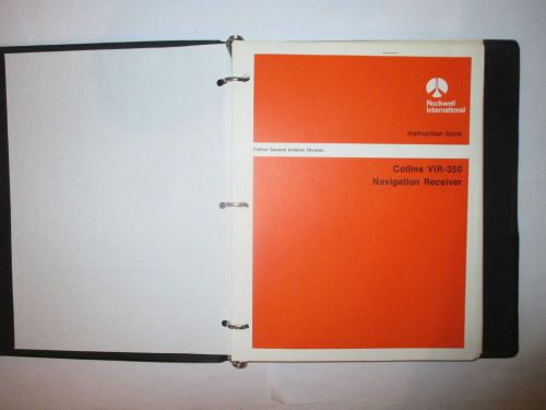 Collins vir-350 navigation receiver instruction book