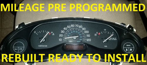 Rebuilt 1999-2005 buick century instrument cluster mileage programmed with dic