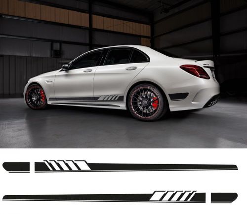 For mercedes edition 1 style decal stripe sticker w205 c class for amg black c63