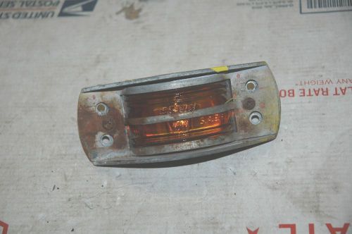 Vintage do ray amber glass trailer marker 415 chicago sae61 lens and bezel(#791)
