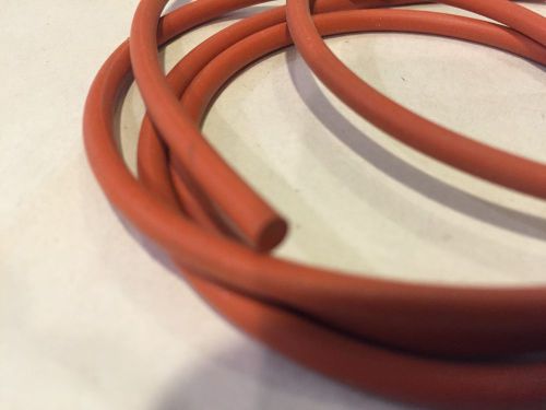 Round profile red silicone o ring material 1/8&#034;  dia for  blower intakes  per ft