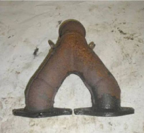 96 yamaha venture 480 snowmobile exhaust manifold y pipe