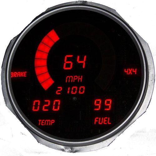 Jeep cj 1955-1986 led dash digital speedometer gauges tachometer fuel and temp