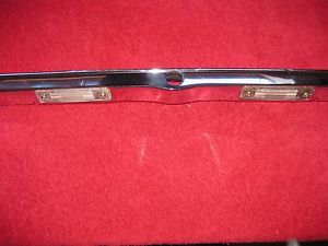 1972-89 mercedes r107 trunk lid  chrome metal trim with license plate lights!