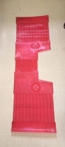 1950s  1960s  1970s nos vintage  * floor mats * clear red / mint new