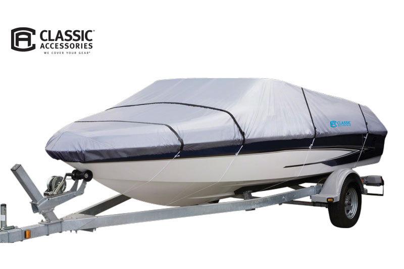 Classic accessories silvermax trailerable boat cover fits 12' to 14' (grey)