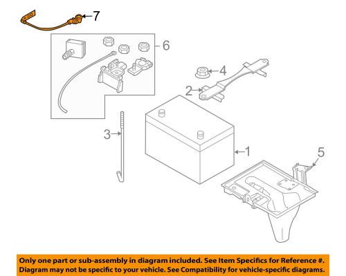 Infiniti nissan oem 06-10 m35 battery-negative cable 24080eh100