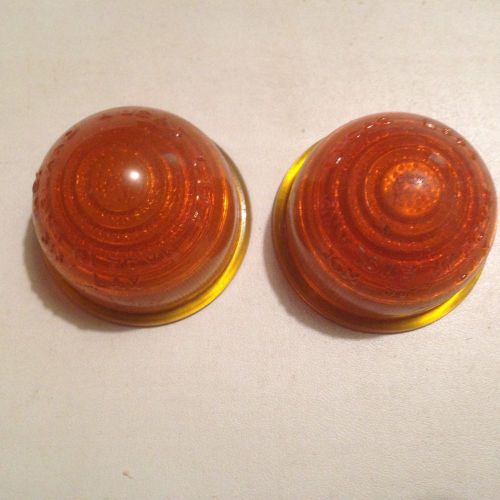 Lucas l594 (beehive) amber side marker/signal lens--various 50/60s british cars