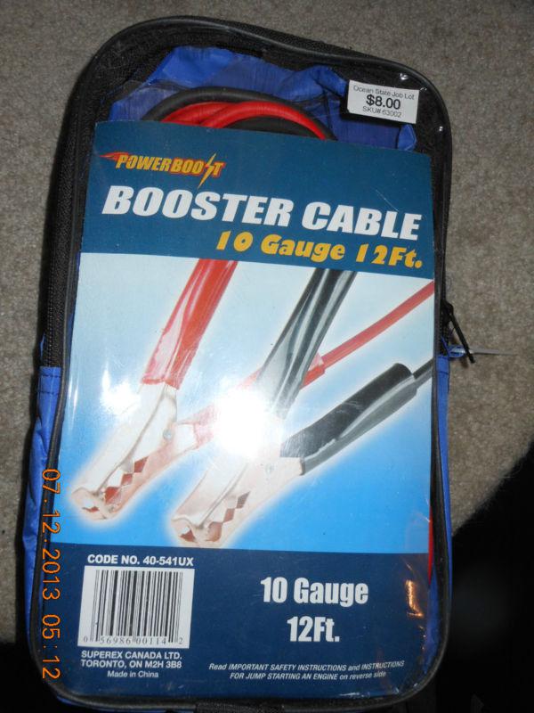 Powerboost booster cables 10 gauge 12 ft.