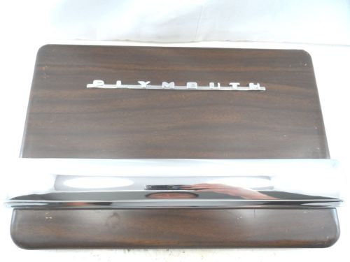 Nos radio delete plate cover 1950 plymouth deluxe special deluxe p19 p20 wood
